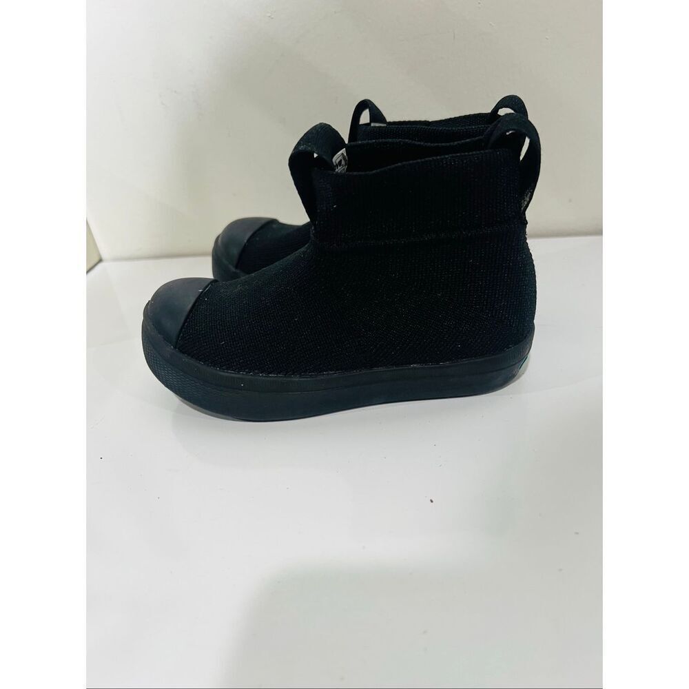 Native Jefferson Hydroknit Rain Boots Black Kids Child Sz 8 New Waterproof